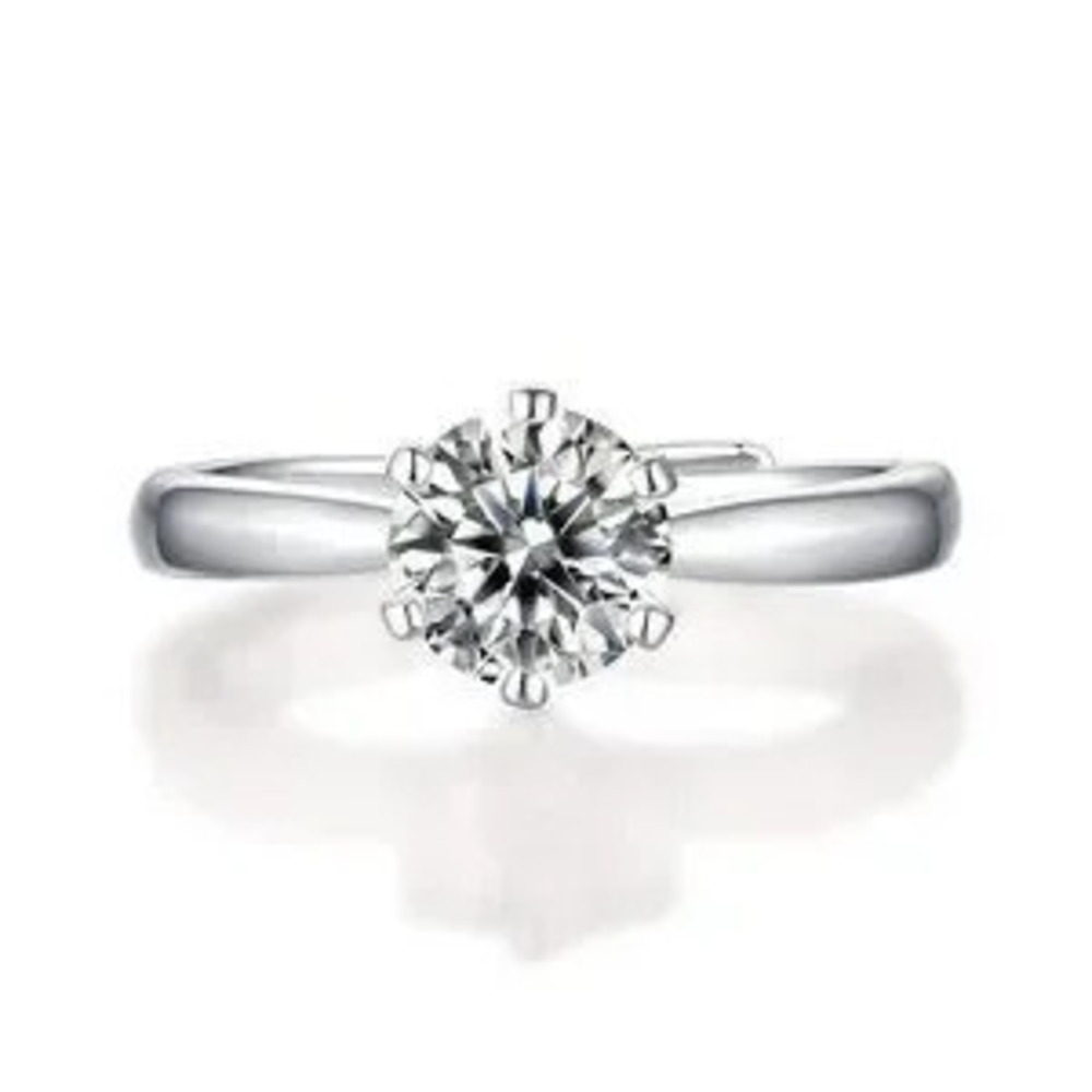 Certified 1ct. t.w. Moissanite Diamond Solitaire Engagement Ring NEW